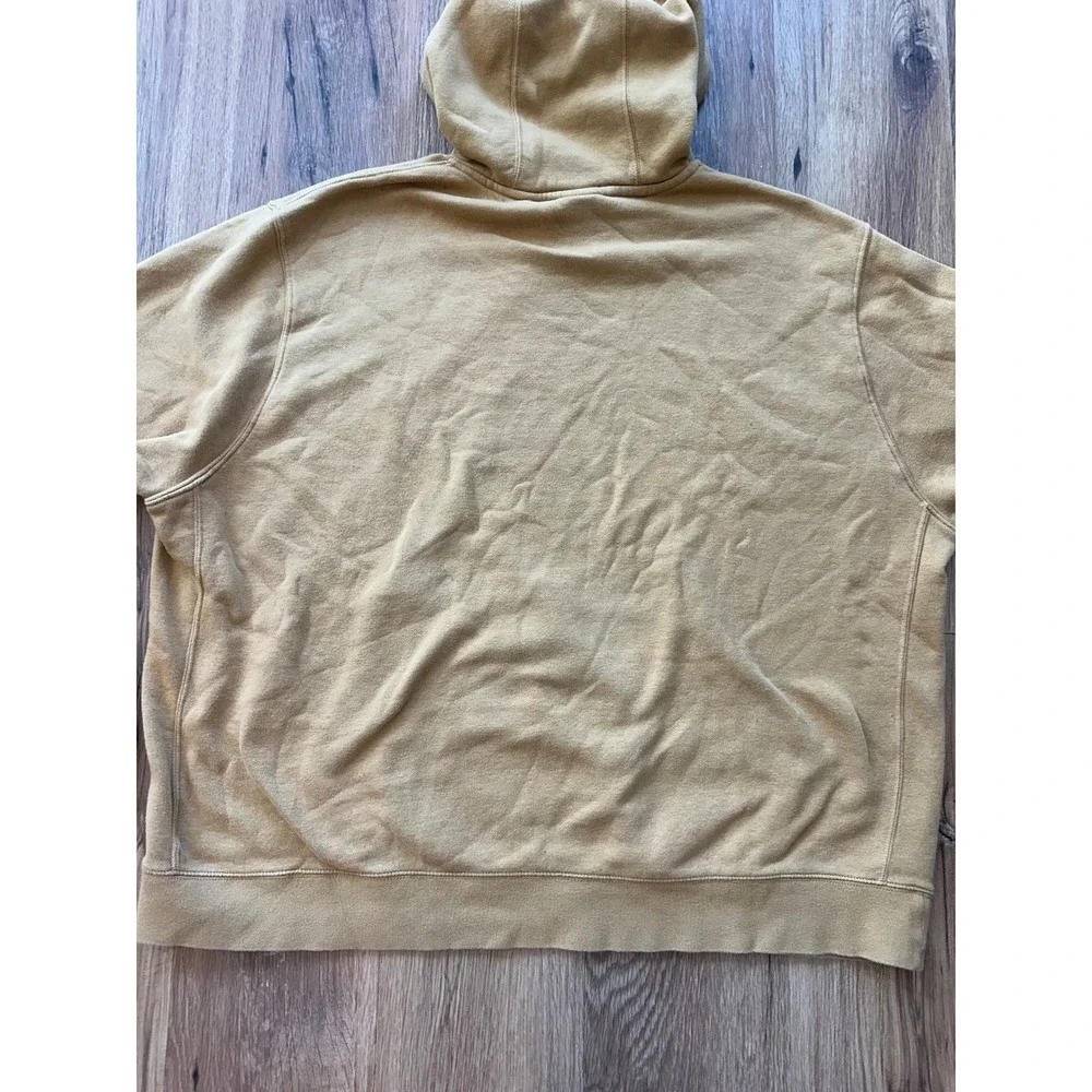 Nike Sportswear Club Fleece Hoodie Mens 3XL Mustard‎ Yellow Pullover BV2654-722